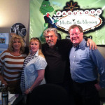 With Mother Miriam and Brad in studio